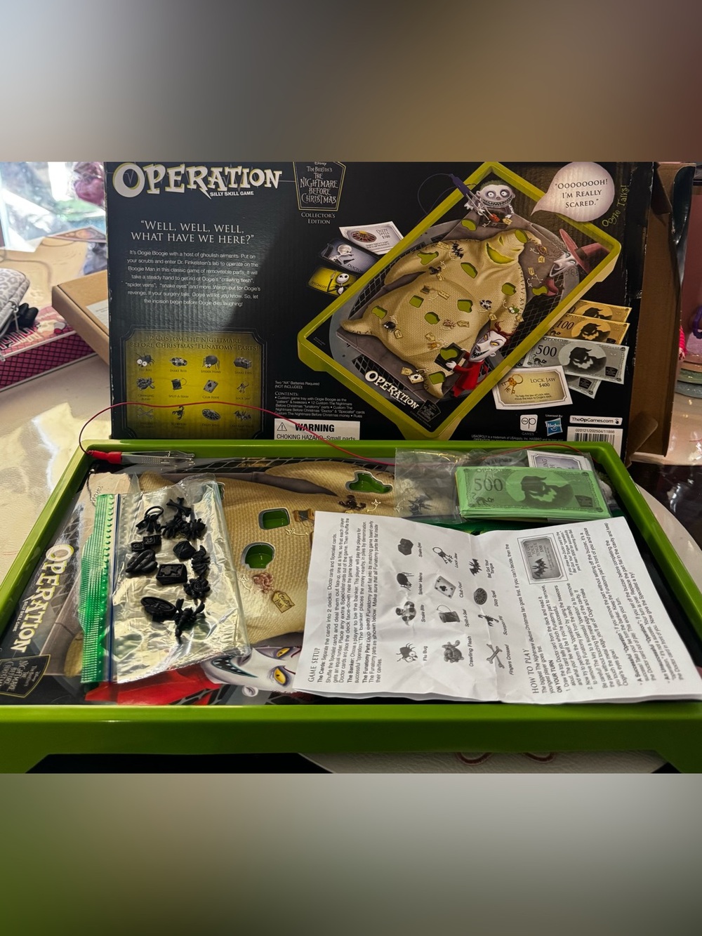 The Nightmare Before Christmas Operation Game - Green
